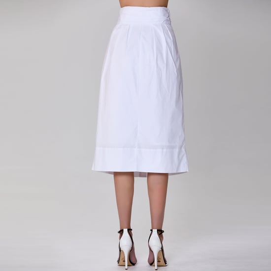 Geknöpfter gerader Rock aus Baumwolle - Image 5