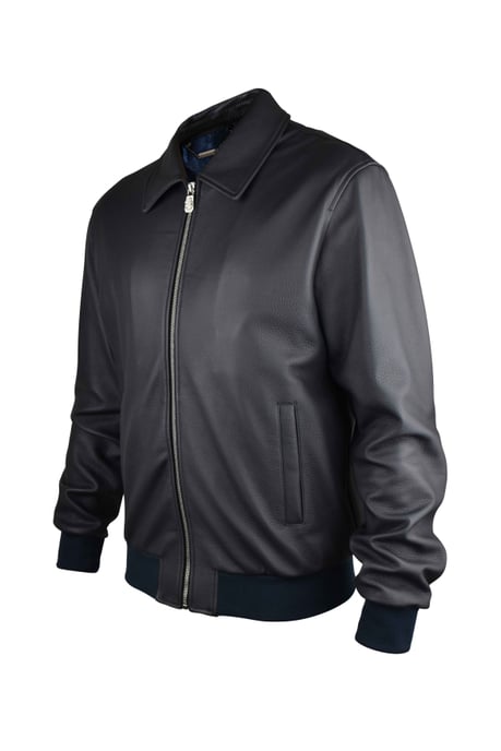 Billionaire Lederjacke Schwarz - Image 3