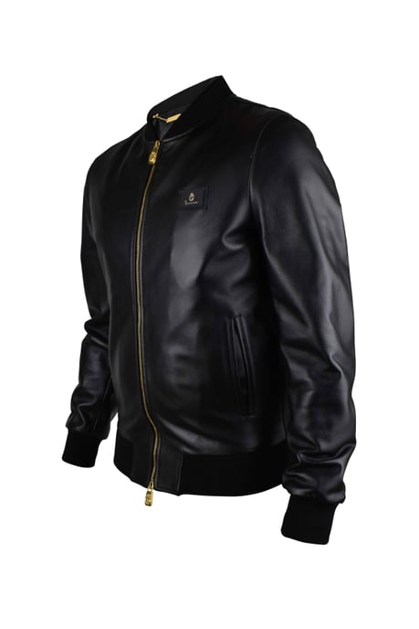 Billionaire Lederjacke Schwarz - Image 3