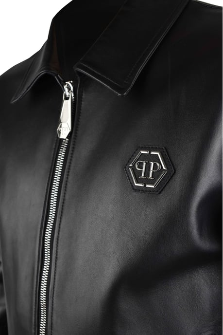 Philipp Plein Lederjacke Schwarz - Image 3