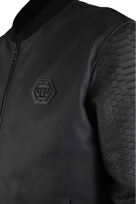 Philipp Plein Lederjacke Schwarz - Image 3