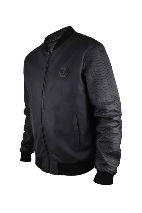 Philipp Plein Lederjacke Schwarz - Image 4
