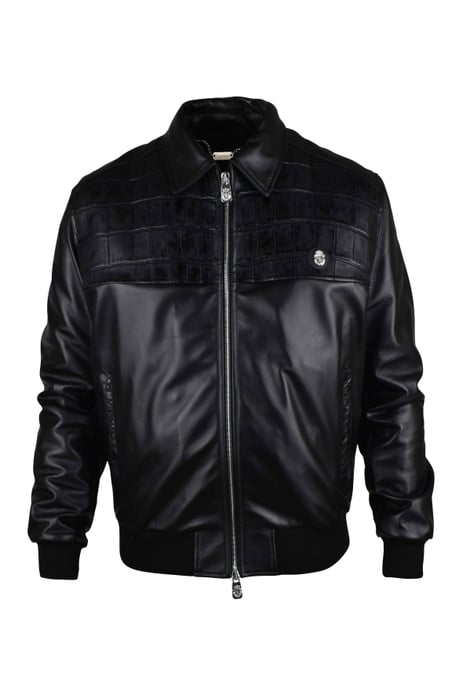 Billionaire Lederjacke Schwarz - Image 1