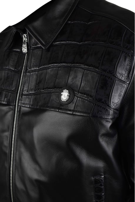 Billionaire Lederjacke Schwarz - Image 3