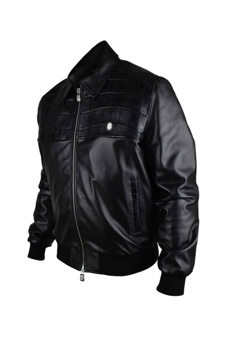 Billionaire Lederjacke Schwarz - Image 4