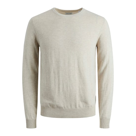 Jack & Jones Pullover Emil Strick Rundhalsbeige - Image 1