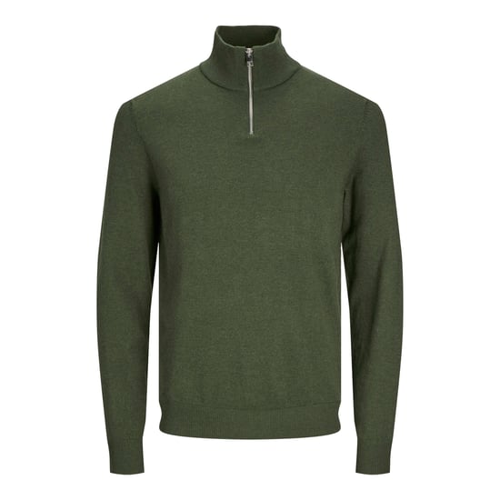 Jack & Jones Pullover Emil Knit Halbzip grün - Image 1