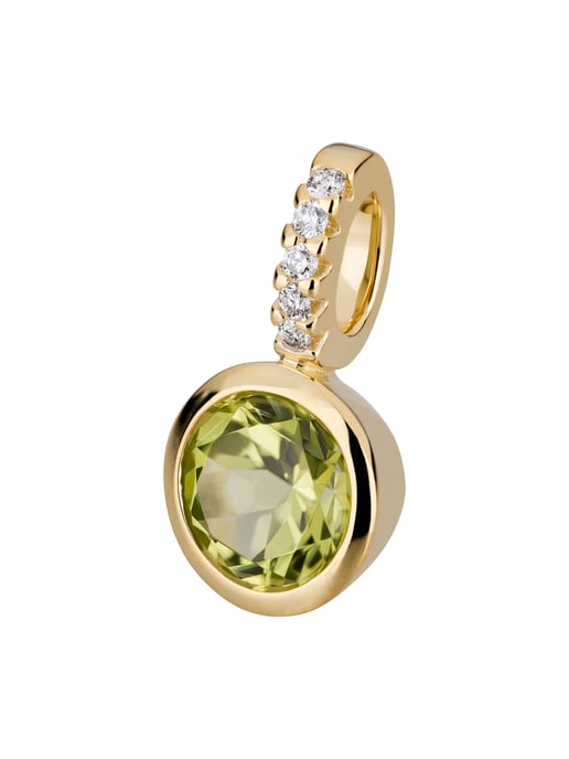 Orolino Anhänger Gold 585 mit 5x Brillant zus. 0,02ct. und Peridot - Image 2