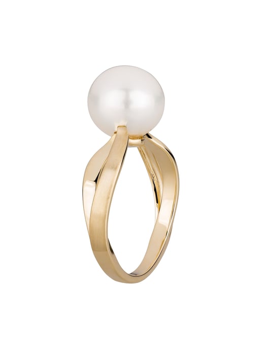 Orolino Ring Gold 585 mit weißer Süßwasserperle - Image 3