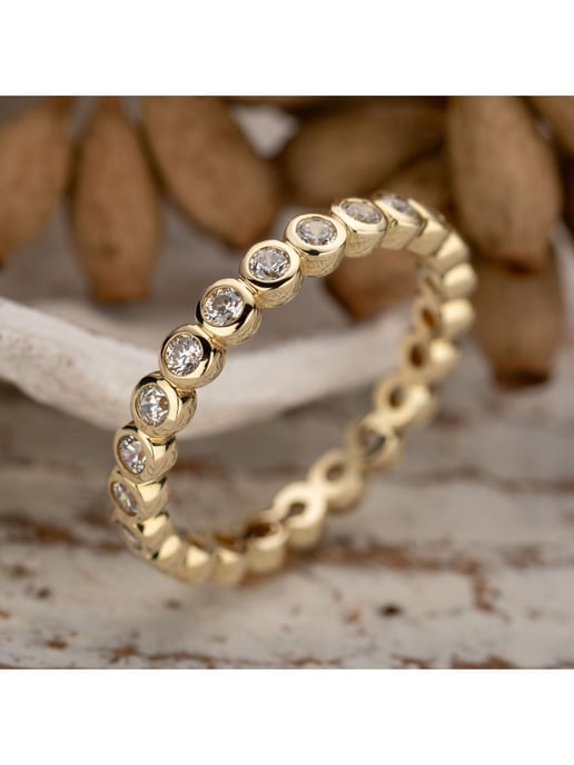 Orolino Ring 333/- Gelbgold glanz synth. Zirkonia - Image 4