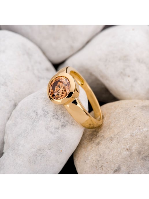 Orolino Ring Gold 750 mit natürlichem leicht braunen Brillant 2,0 ct. - Image 4