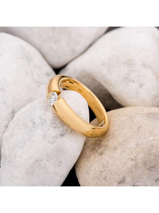 Orolino Ring Gold 750 mit natürlichem Brillant 0,25ct. - Image 4