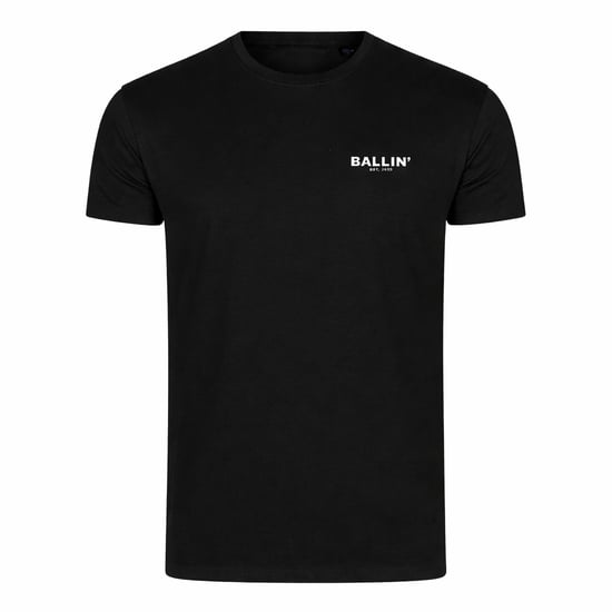 Ballin Est. 2013 T-Shirt SS Rückentext Welt Schwarz - Image 1