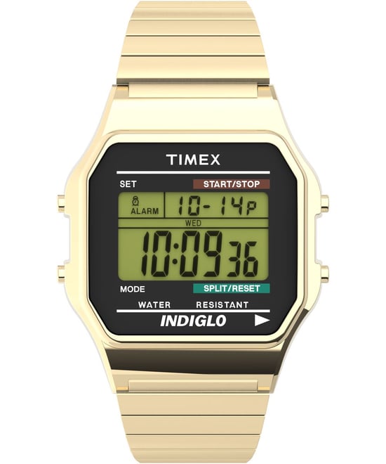 Timex Main Street Classic Digital Gold Herren Armbanduhr T78677 - Image 1