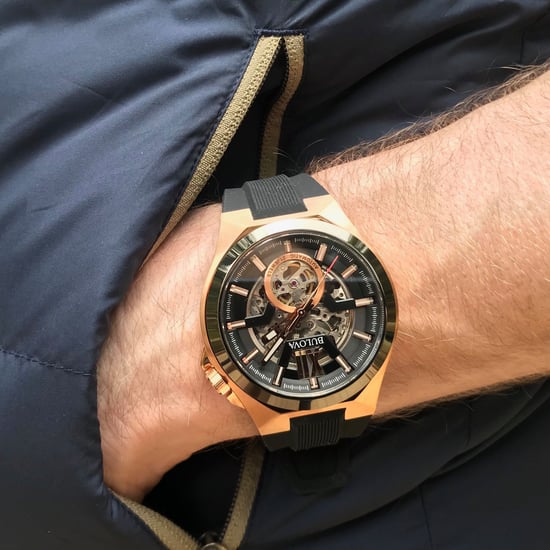 Bulova Automatic Schwarz Herren Armbanduhr 98A177 - Image 6