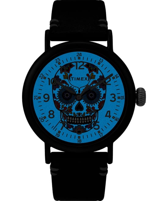 Timex Waterbury Standard Dia De Los Muertos Schwarz Herren Armbanduhr TW2U95200 - Image 3