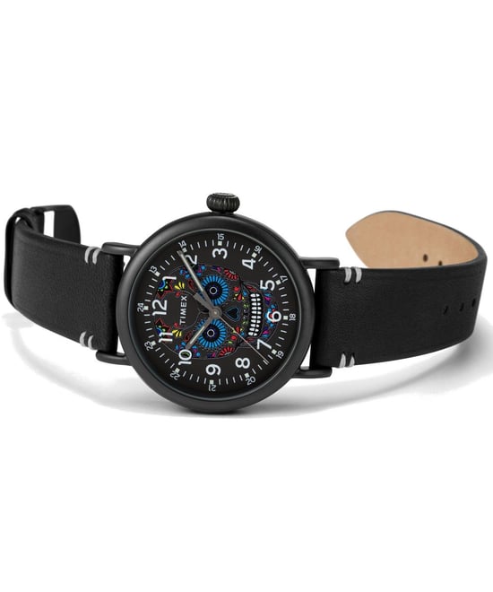 Timex Waterbury Standard Dia De Los Muertos Schwarz Herren Armbanduhr TW2U95200 - Image 5