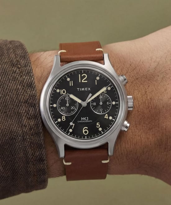 Timex Military Mk1 Braun Herren Armbanduhr TW2Y71100 - Image 6