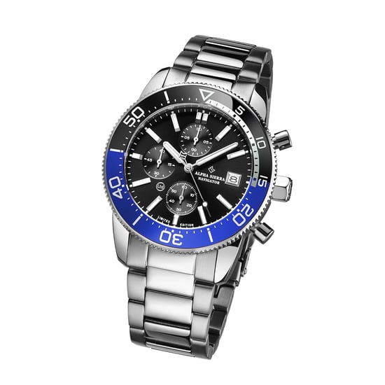Alpha Sierra Uhr Navigator Silber - Image 1