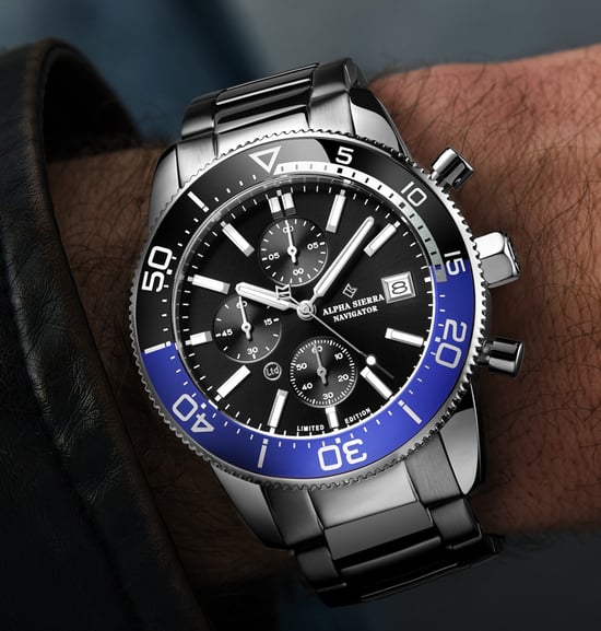 Alpha Sierra Uhr Navigator Silber - Image 4