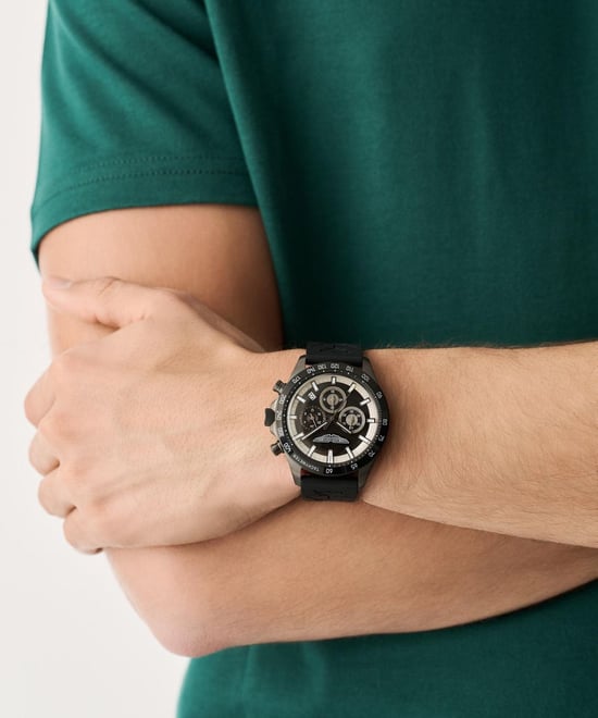Aston Martin Aml Icon Spt Herren Schwarz Uhr MTIS2S606 - Image 4