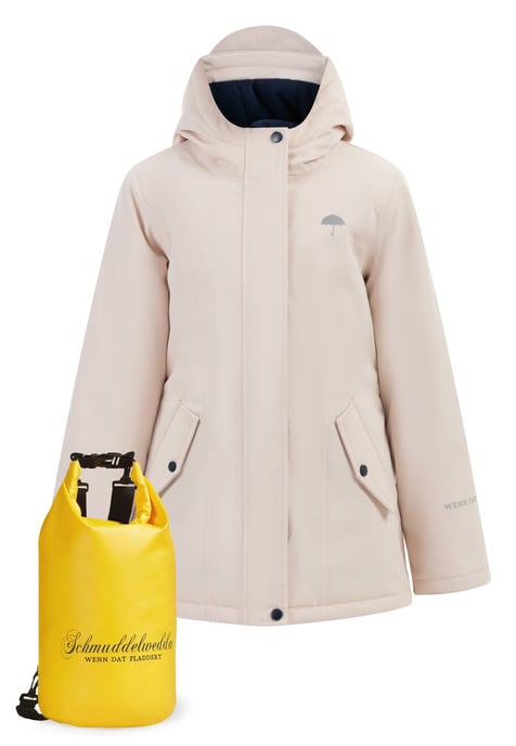 Schmuddelwedda Anorak + Tagesrucksack - SET Mädels pastellrosa - Image 1