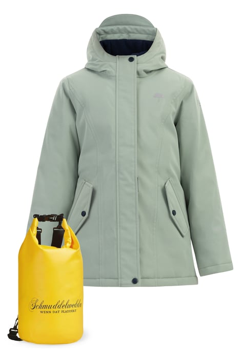 Schmuddelwedda Anorak + Tagesrucksack - SET Mädels Minze - Image 1