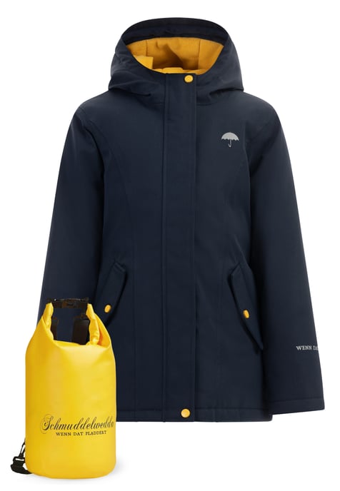 Schmuddelwedda Anorak + Tagesrucksack - SET Mädels Marine - Image 1