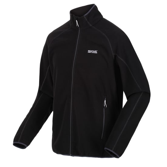 Regatta Herren Hadfield Full Zip Fleece Jacke (Schwarz) - Image 3