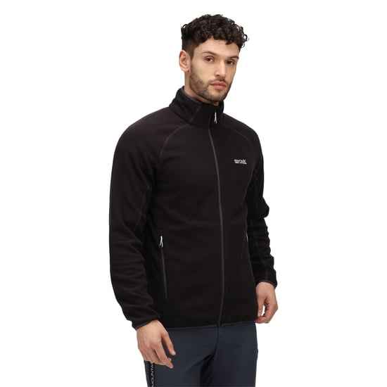 Regatta Herren Hadfield Full Zip Fleece Jacke (Schwarz) - Image 5