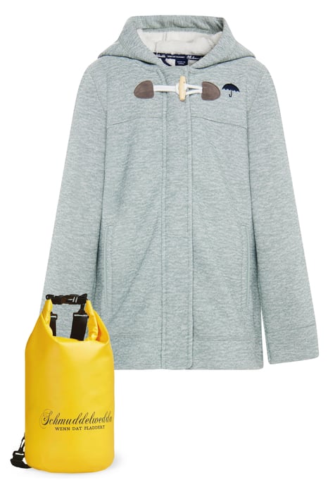 Schmuddelwedda Mantel + Tagesrucksack - SET Mädels Minzmelange - Image 1