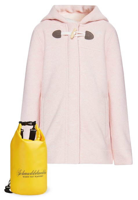 Schmuddelwedda Mantel + Tagesrucksack - SET Mädels Pastellrosa Melange - Image 1