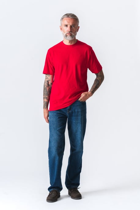 Übergroßes T-Shirt – Rot - Image 2