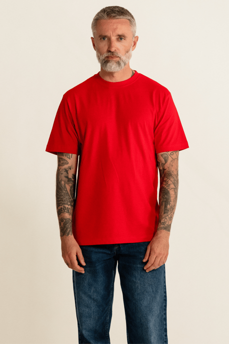Übergroßes T-Shirt – Rot - Image 3