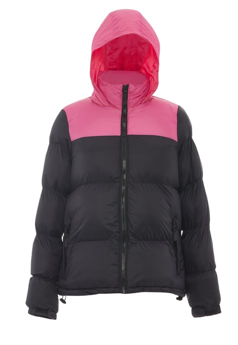 Mymo Wattierte Steppjacke Damen schwarz rosa - Image 1
