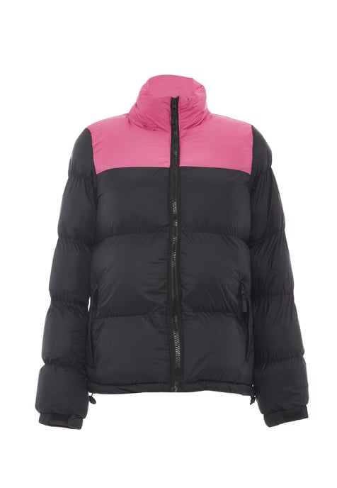 Mymo Wattierte Steppjacke Damen schwarz rosa - Image 3