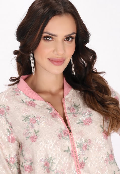 Faina Jacke Frauen Cremeweiße Rose - Image 5