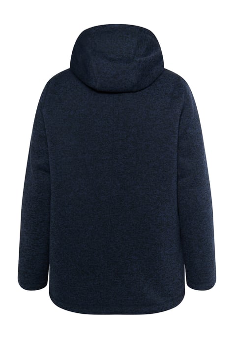 Schmuddelwedda Strickfleecejacke Damen Meeresmelange - Image 4