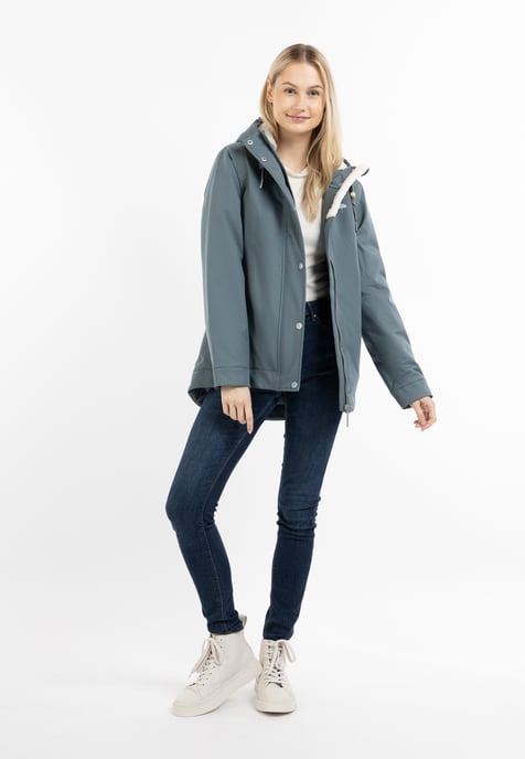Schmuddelwedda Winterjacke aus recyceltem Polyester Damen blaugrau - Image 2