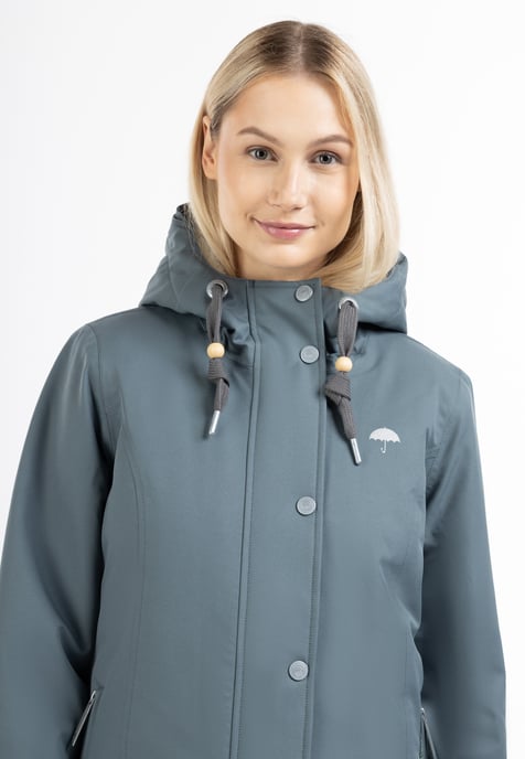 Schmuddelwedda Winterjacke aus recyceltem Polyester Damen blaugrau - Image 5