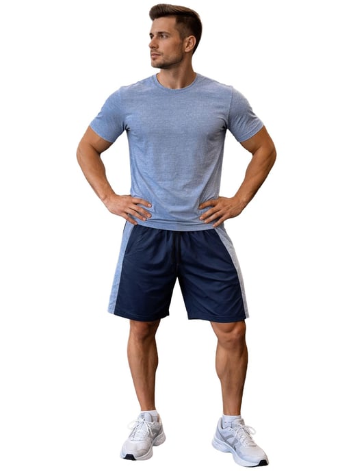 Kruze | Herren Jersey T-Shirt- und Shorts-Set - Image 4