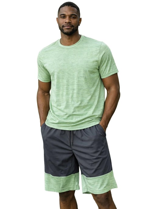 Kruze | Herren Jersey T-Shirt- und Shorts-Set - Image 3