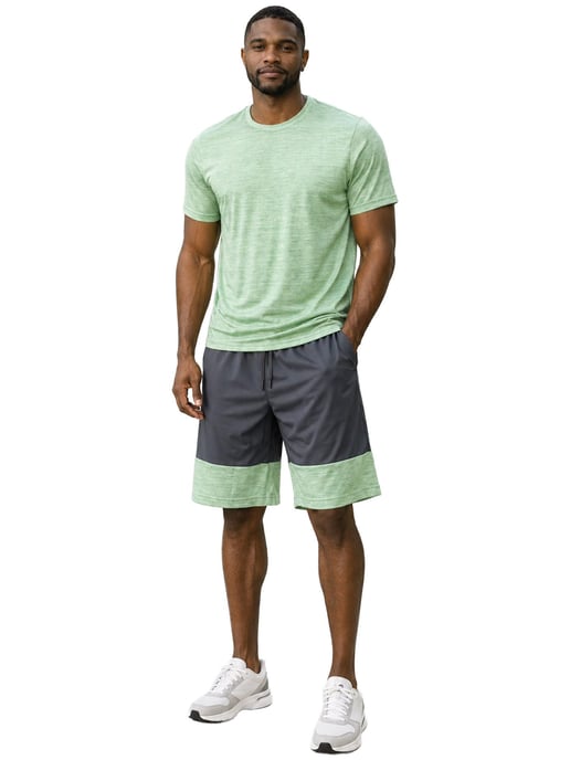 Kruze | Herren Jersey T-Shirt- und Shorts-Set - Image 4