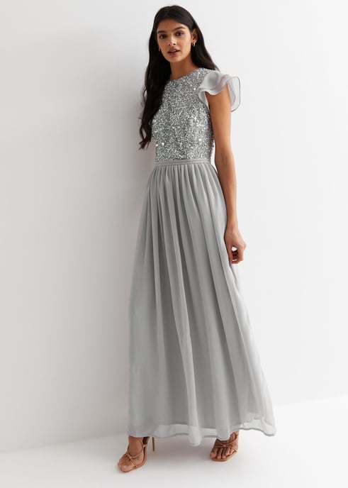 Maxikleid mit silbernen Verzierungen - Image 3