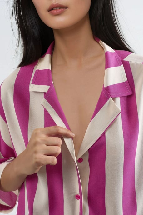 Relaxed Fit Gestreiftes Button-Up Hemd - Image 6