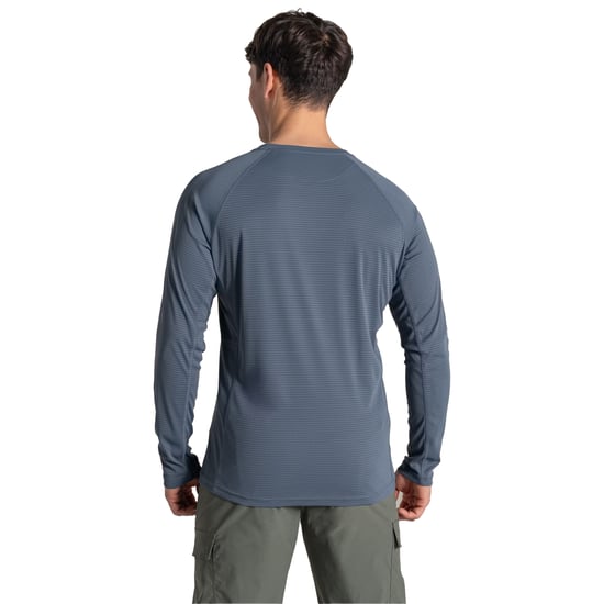 Craghoppers - T-Shirt für Herren, Nosilife, SolarShield+, Langärmlig (Dunkles Zinngrau) - Image 2