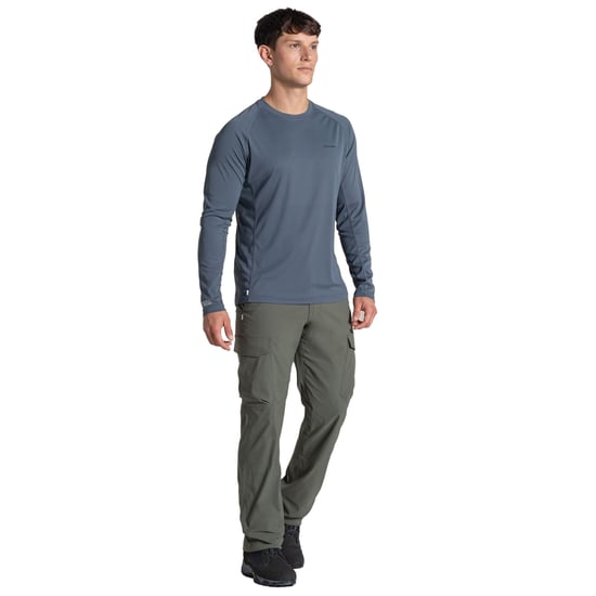 Craghoppers - T-Shirt für Herren, Nosilife, SolarShield+, Langärmlig (Dunkles Zinngrau) - Image 4