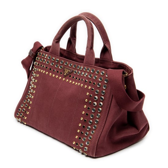 Medium Rhinestone Canapa Tote Schultertasche - Image 2