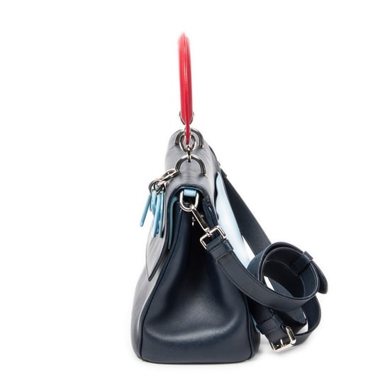 Small Tricolor Be Dior Flap Schultertasche - Image 3