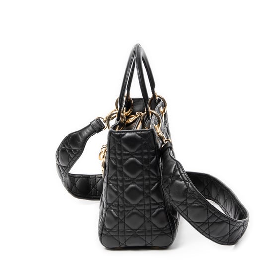 Medium Lady Dior Zip Schultertasche - Image 3